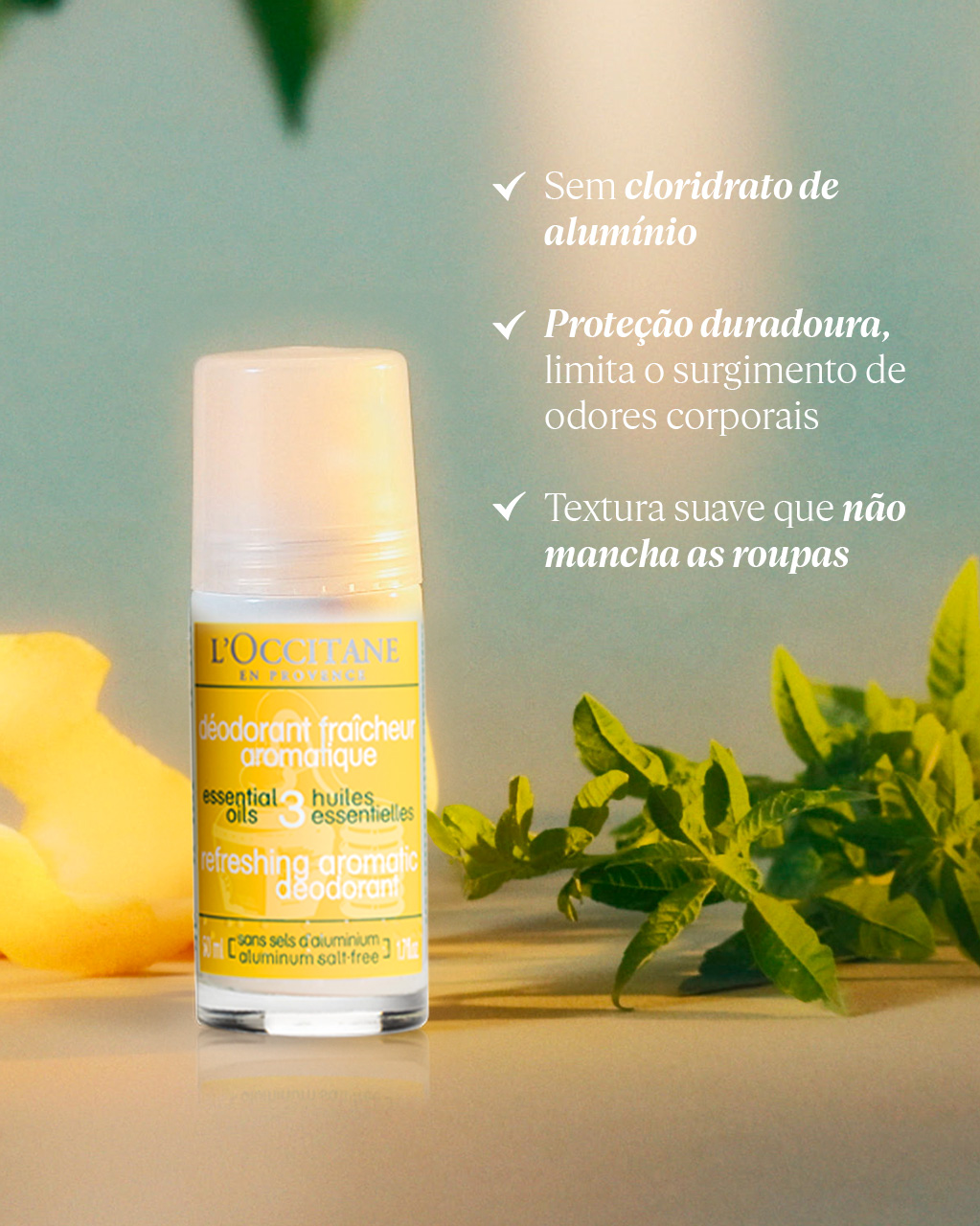 Desodorante Refrescante Aromacologia 50ml